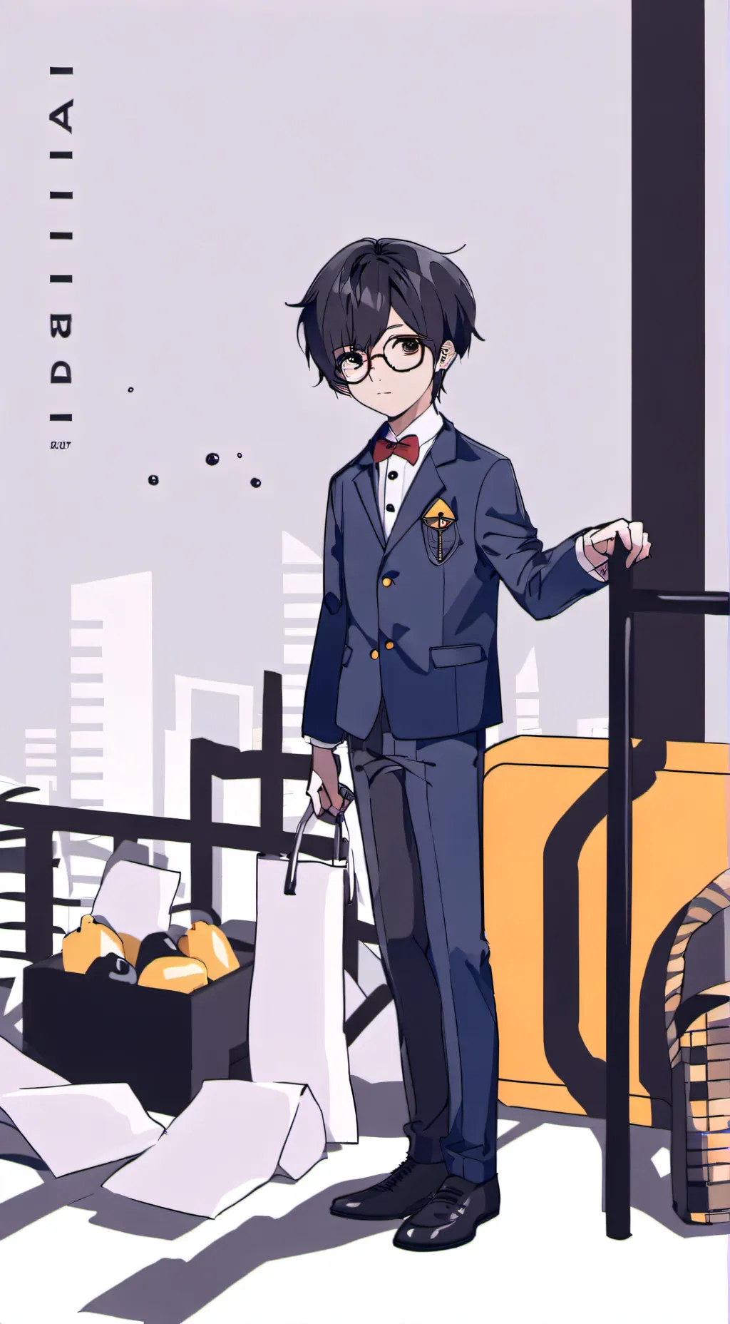 ai character: Hiroshi akiyo  background