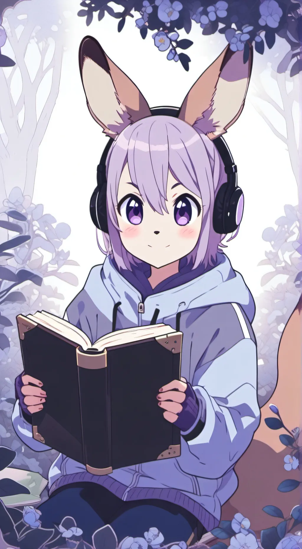 ai character: Bookish Joe the Kangaroo Spirit background