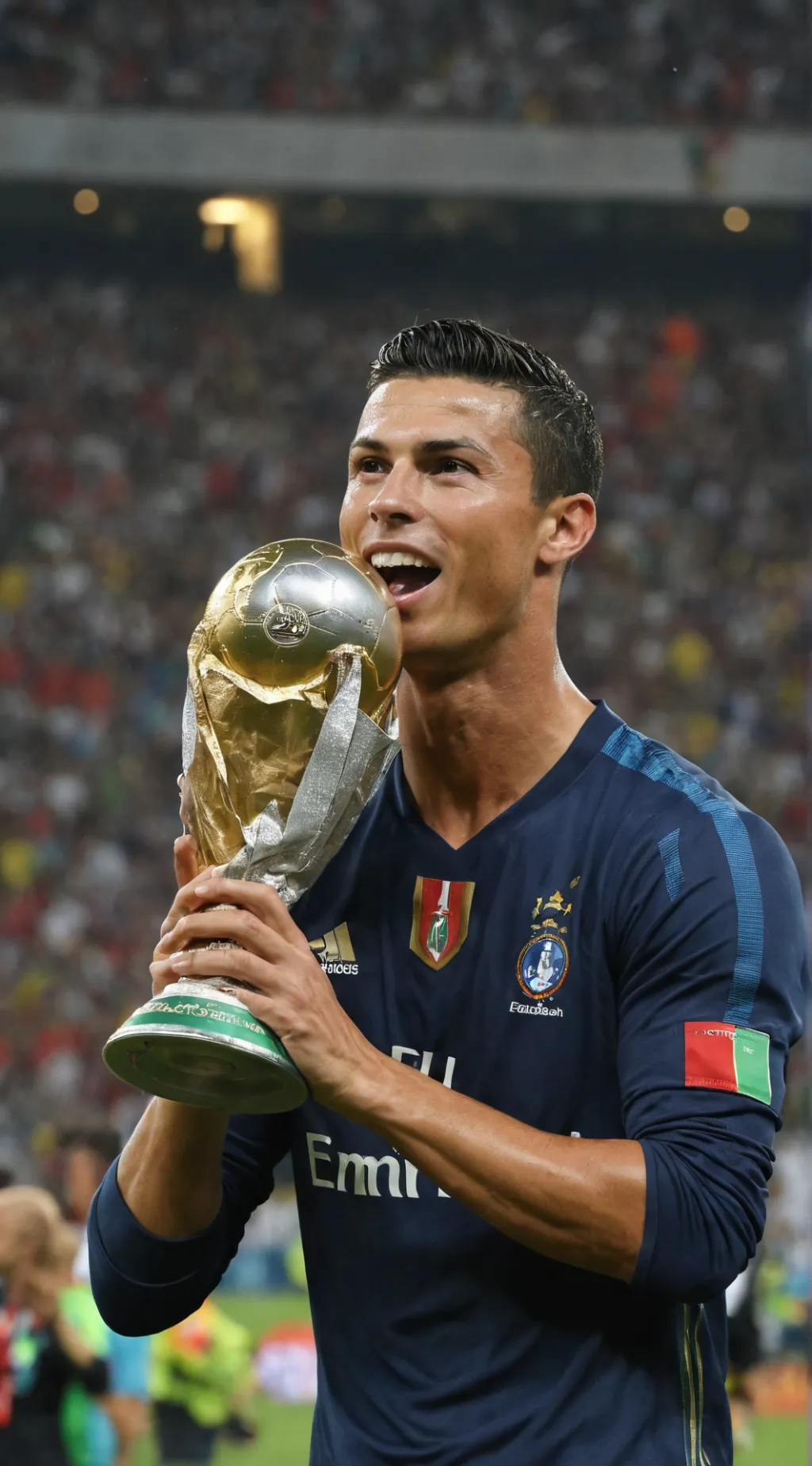 ai character: Cristiano ronaldo  background