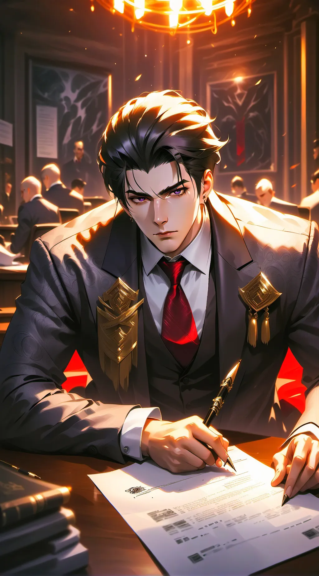 ai character: Vincent background