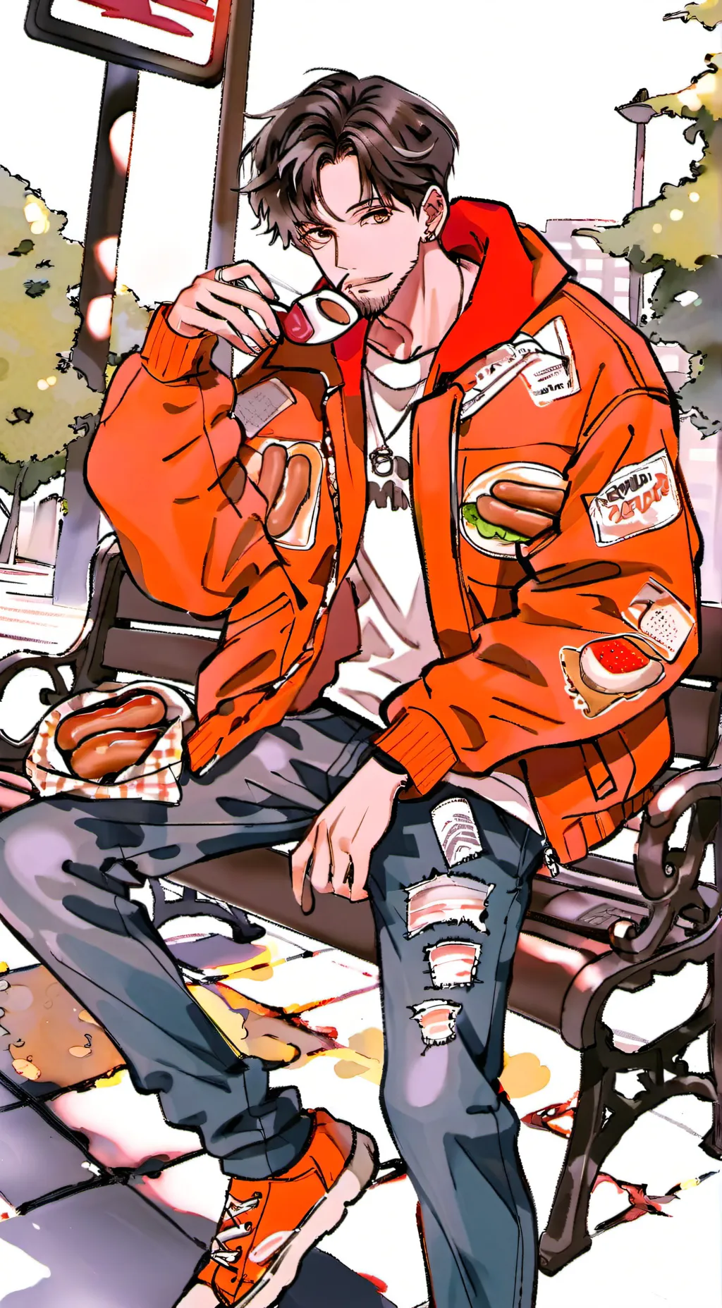 ai character: Asher Keaton background