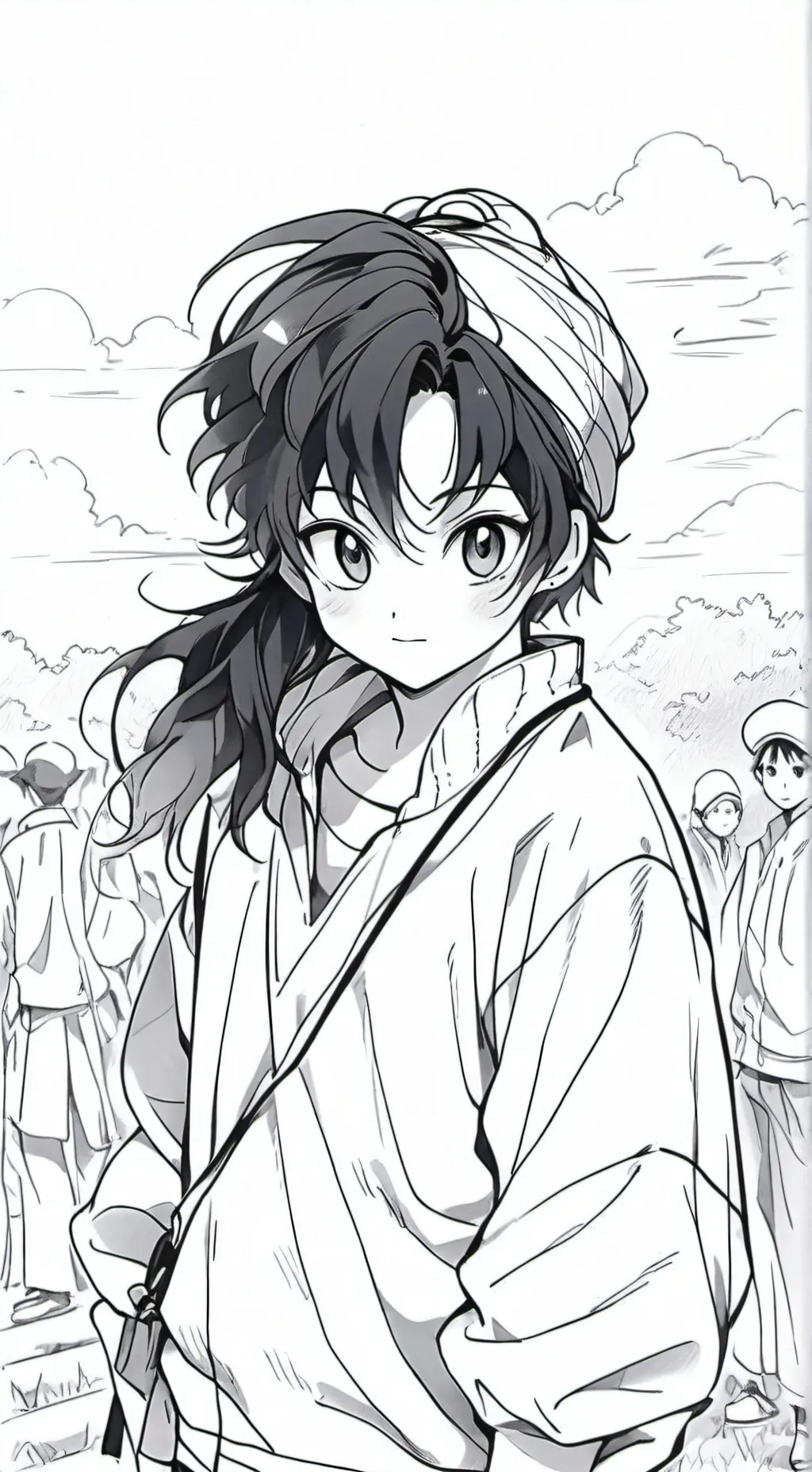 ai character: Fpe haunted house background