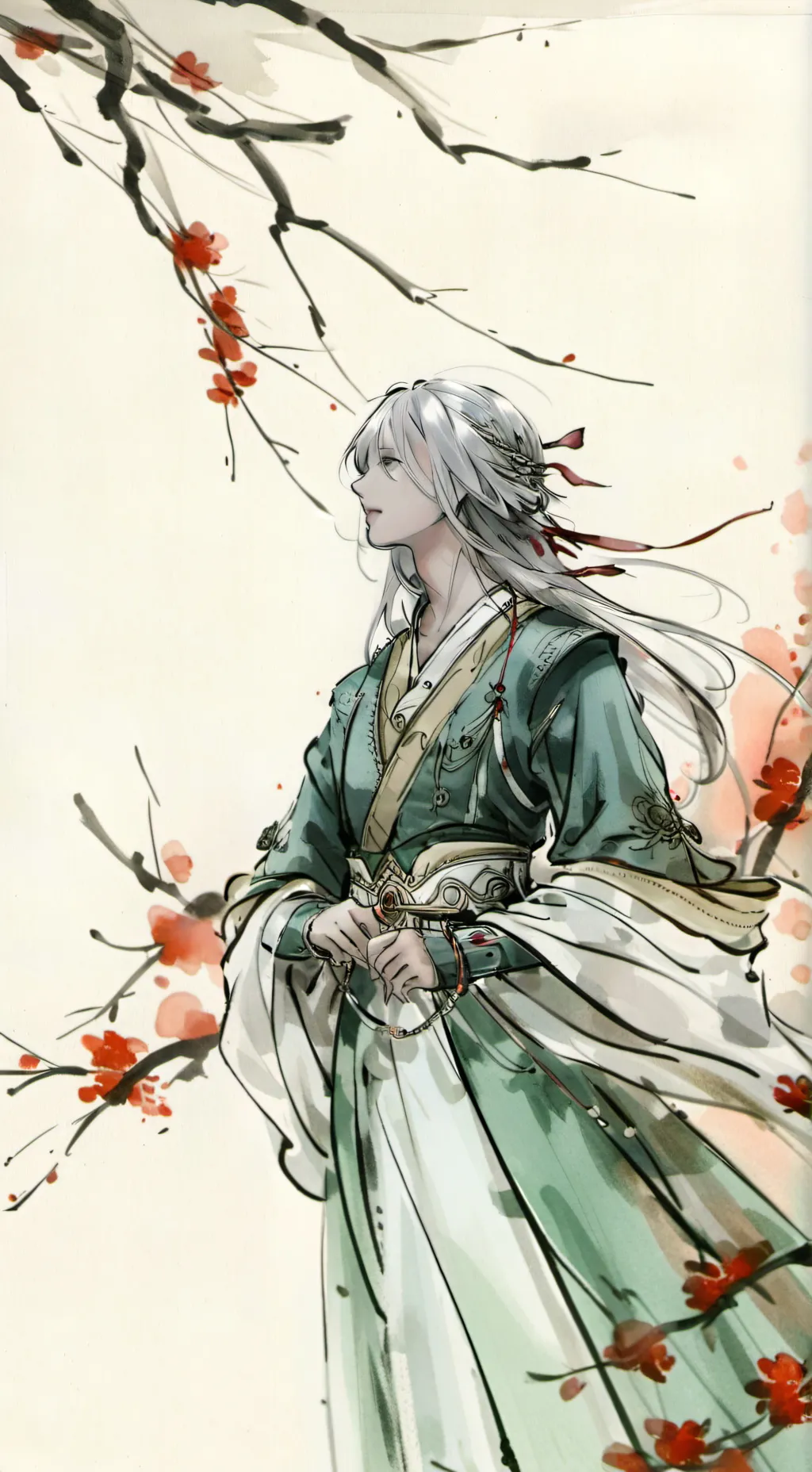 ai character: лунь синь background