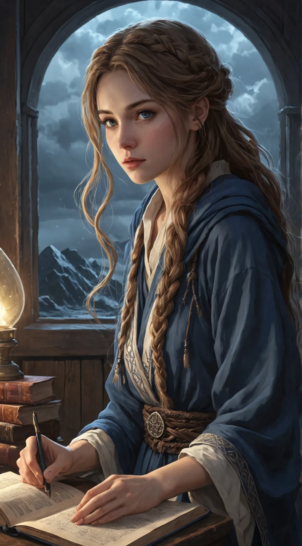 ai character: мика background