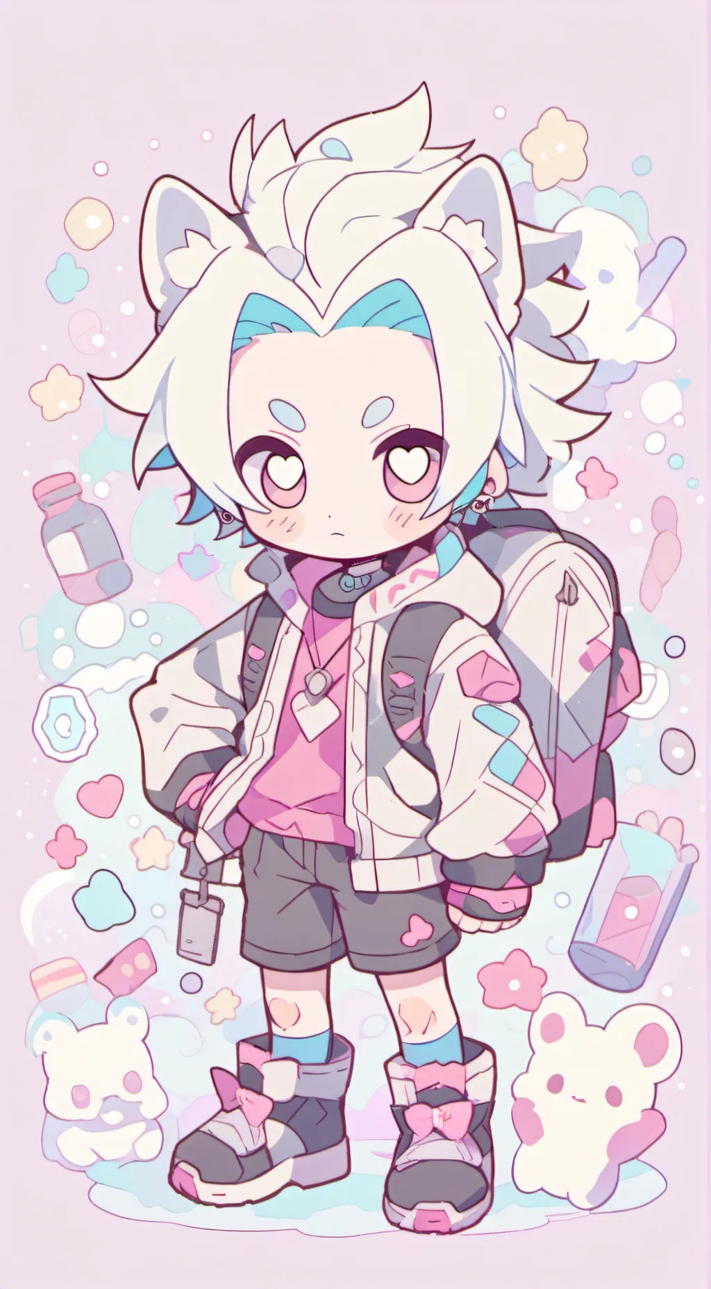 ai character: kny entrenamiento background