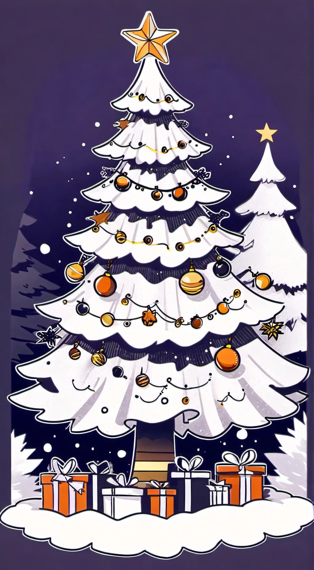 ai character: Christmas kny background