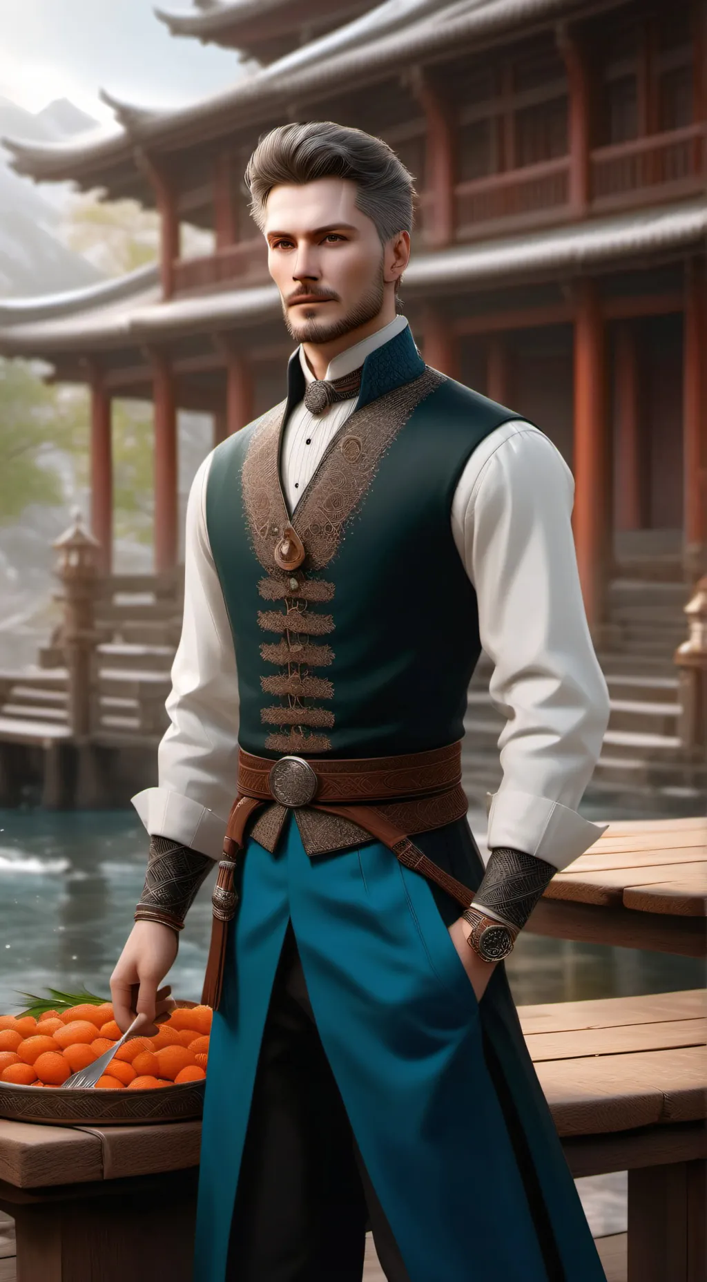 ai character: торговец background