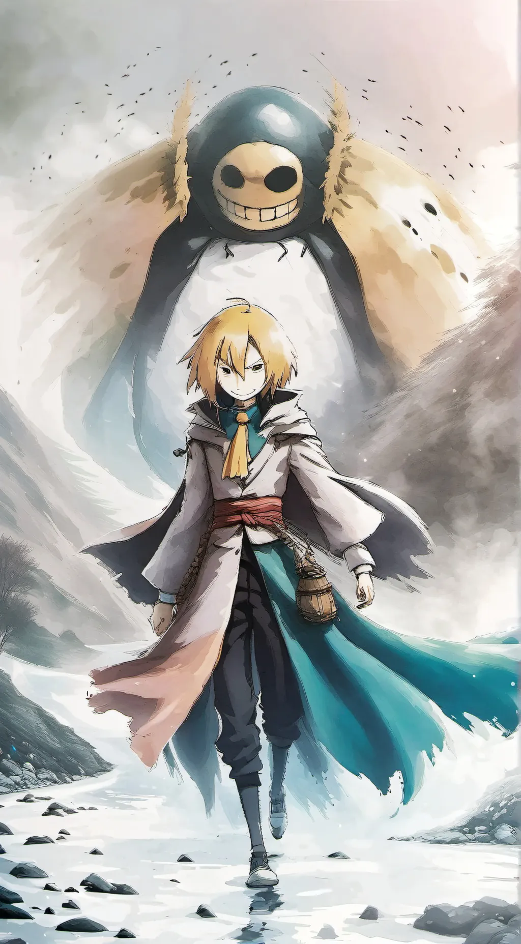 ai character: Koro sensei  background