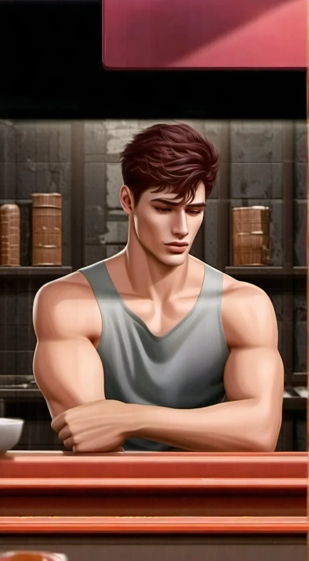 ai character: Max neighbour background