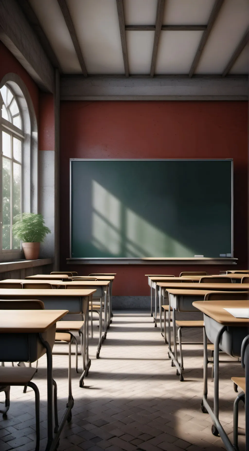 ai character: Classroom background
