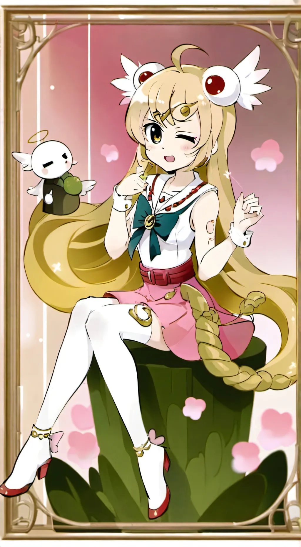 ai character: gassy glisten background