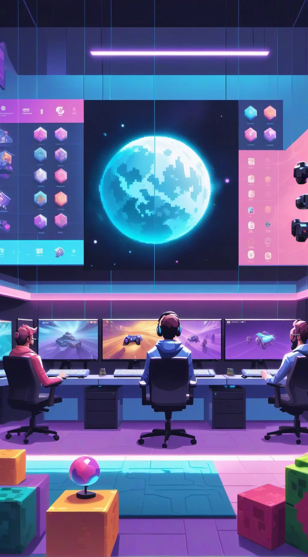 ai character: HTF plays among us background