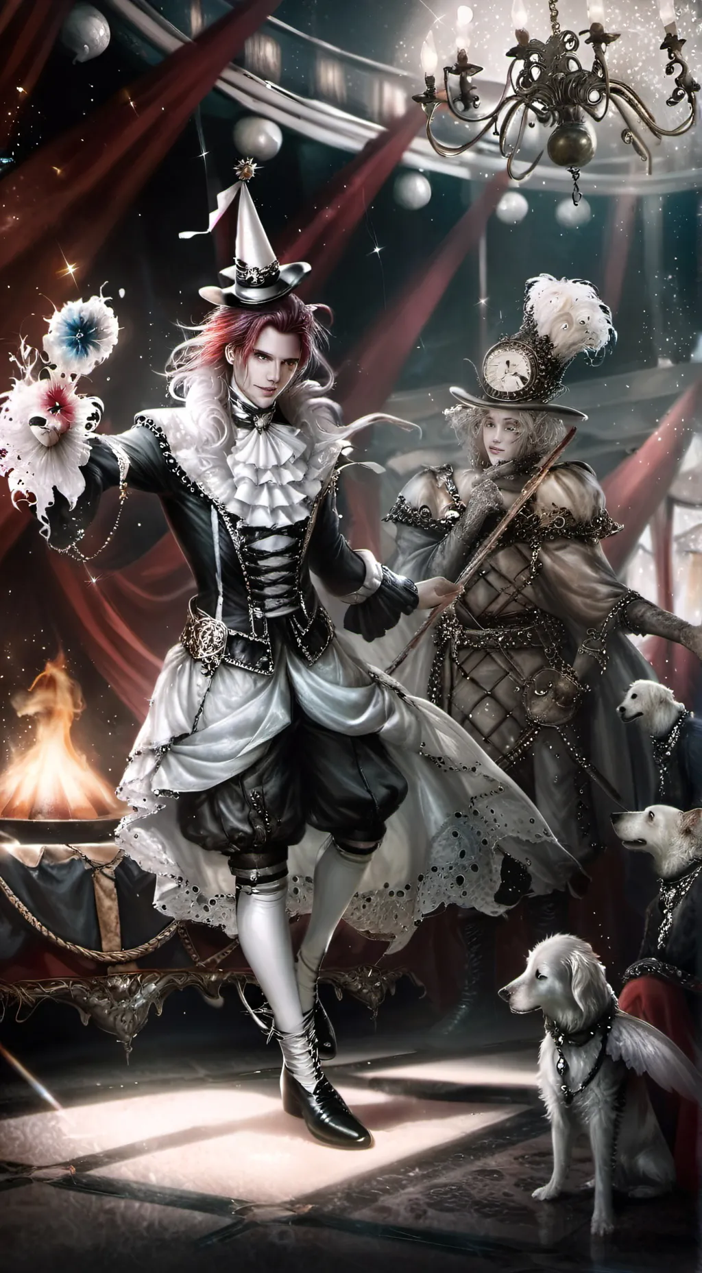 ai character: TADC MEME background