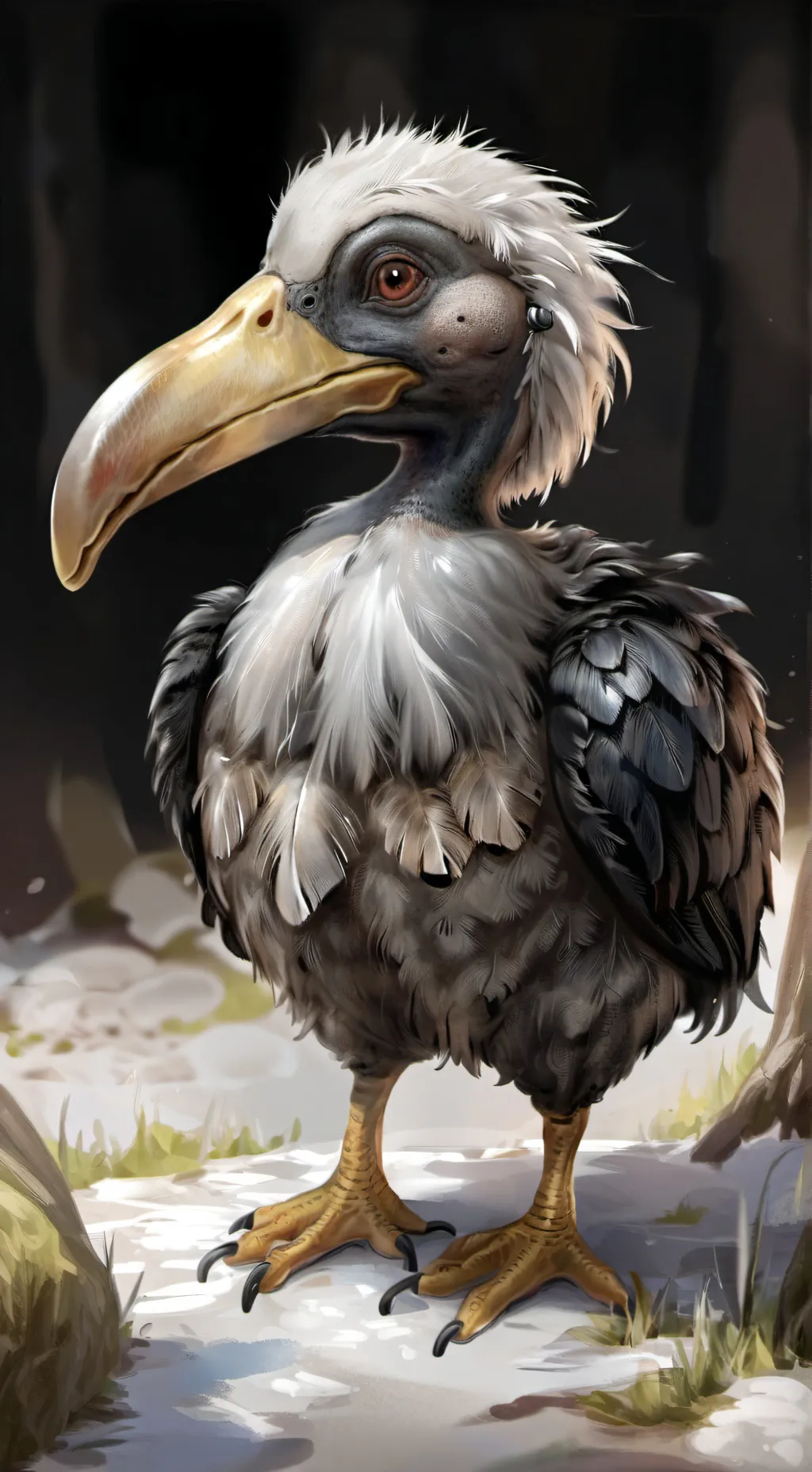 ai character: A dodo chick! background