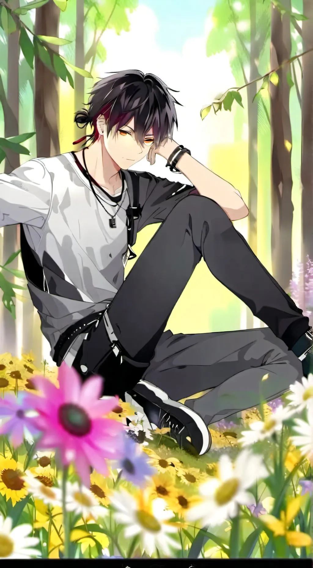 ai character: Minho  background