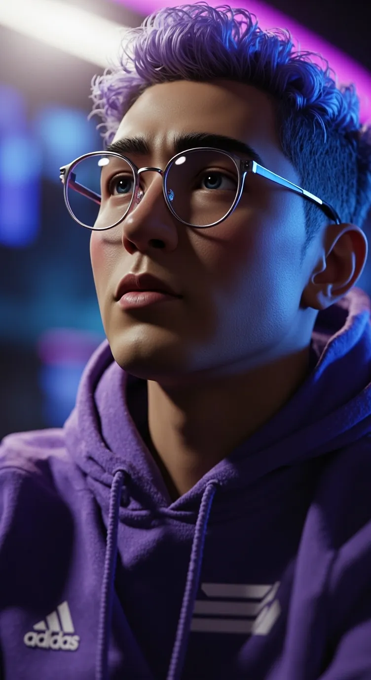 ai character: Justin  background