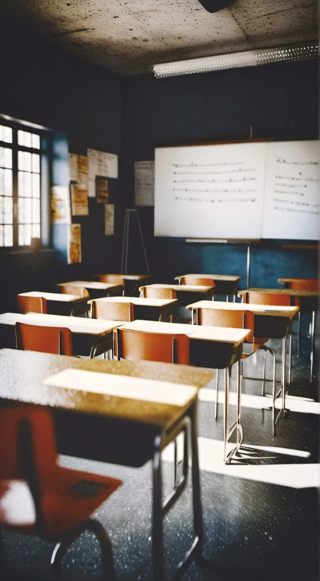 ai character: classroom background