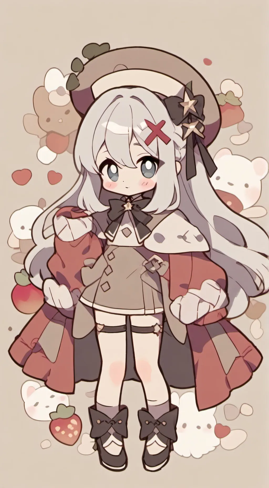 ai character: Caramel arrow  background