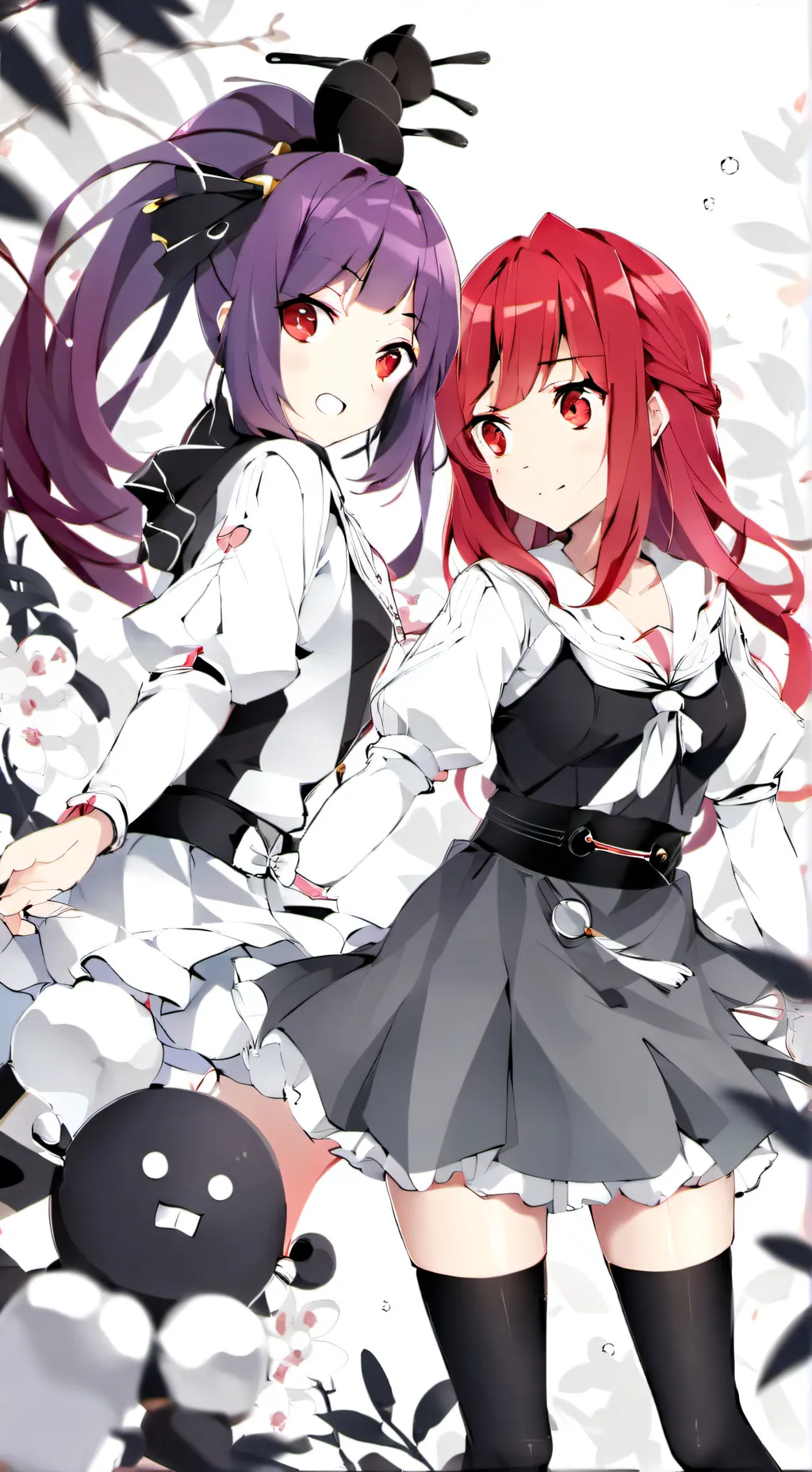 ai character: violet and sugar background