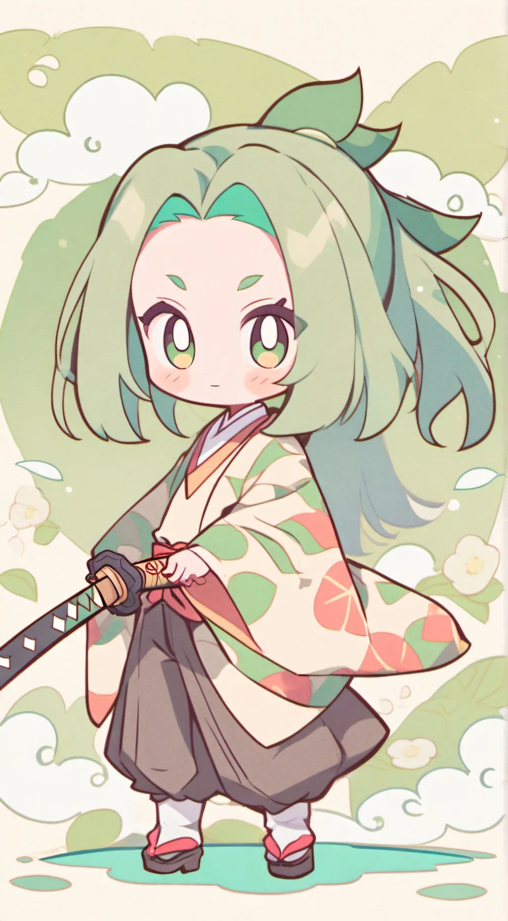 ai character: kny pero eres bebe background