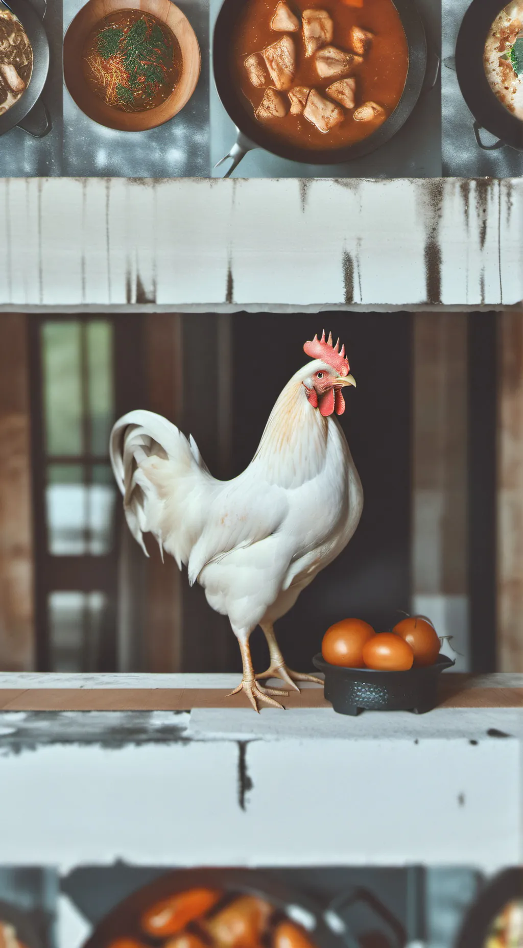 ai character: CRAZY CHIKENNNNNN  background