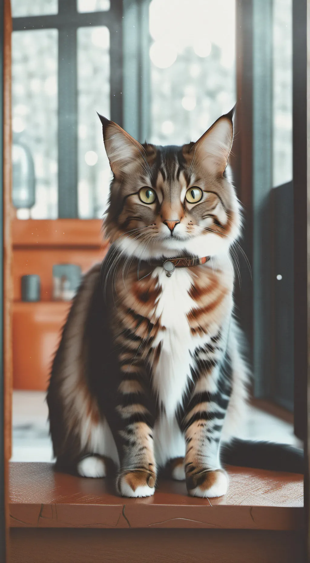 ai character: Evetçi kedi background