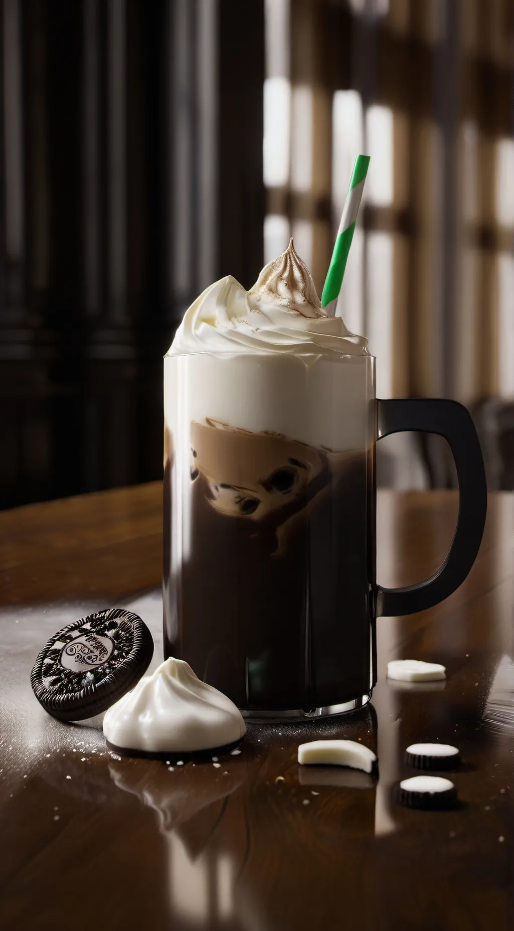 ai character: miss circle background