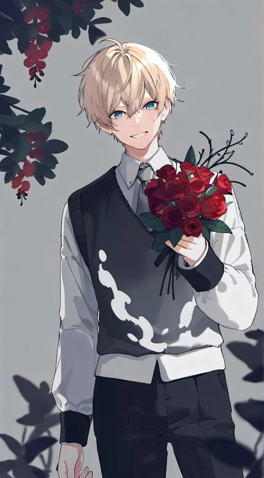 ai character: san Valentín  background