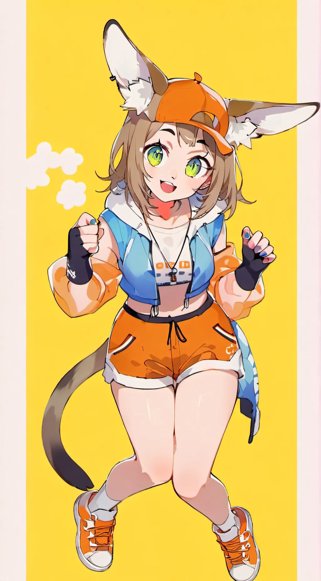 ai character: Mimi the Heart-Snatching Kangaroo background