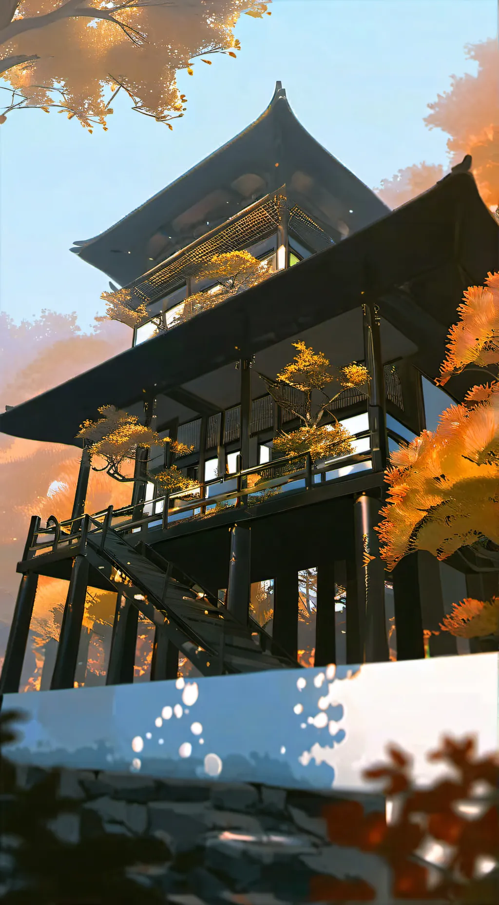 ai character: you're mansion background