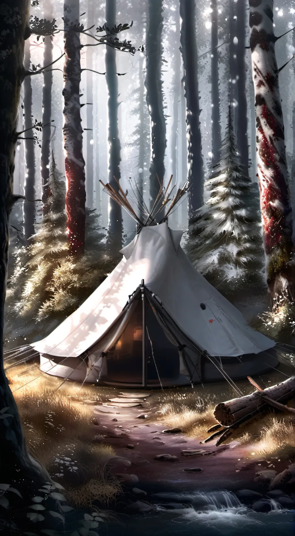 ai character: hp camping✨ background