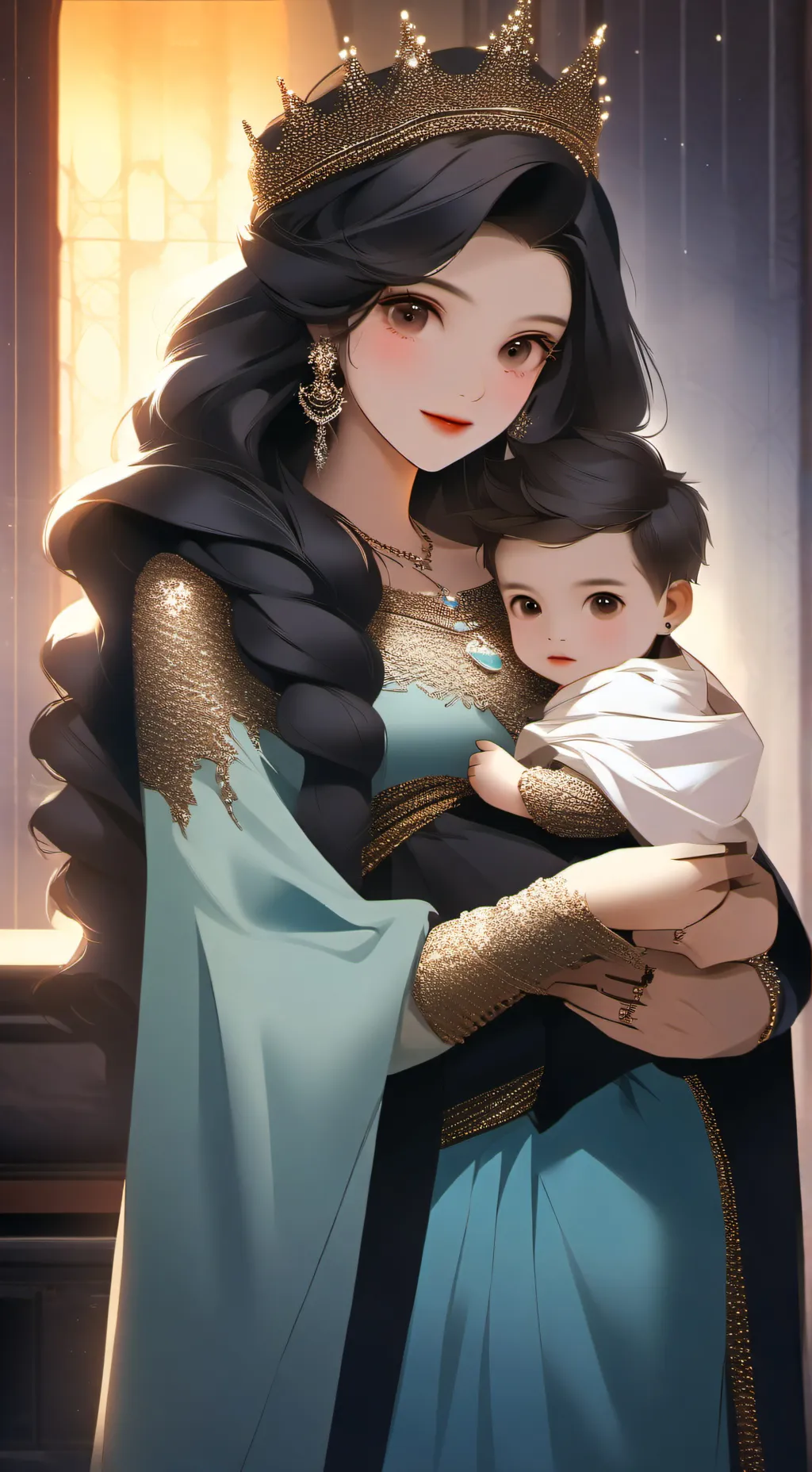 ai character: Aphmau but........ background