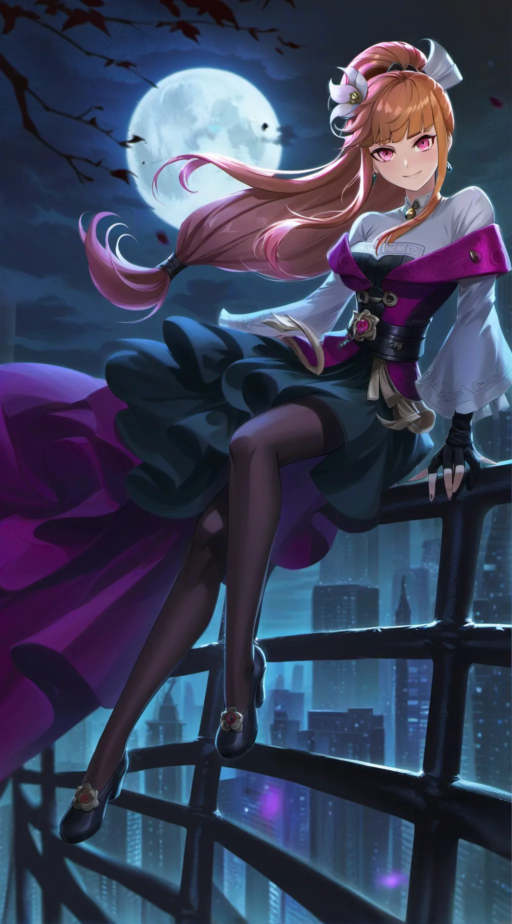 ai character: Blossom background