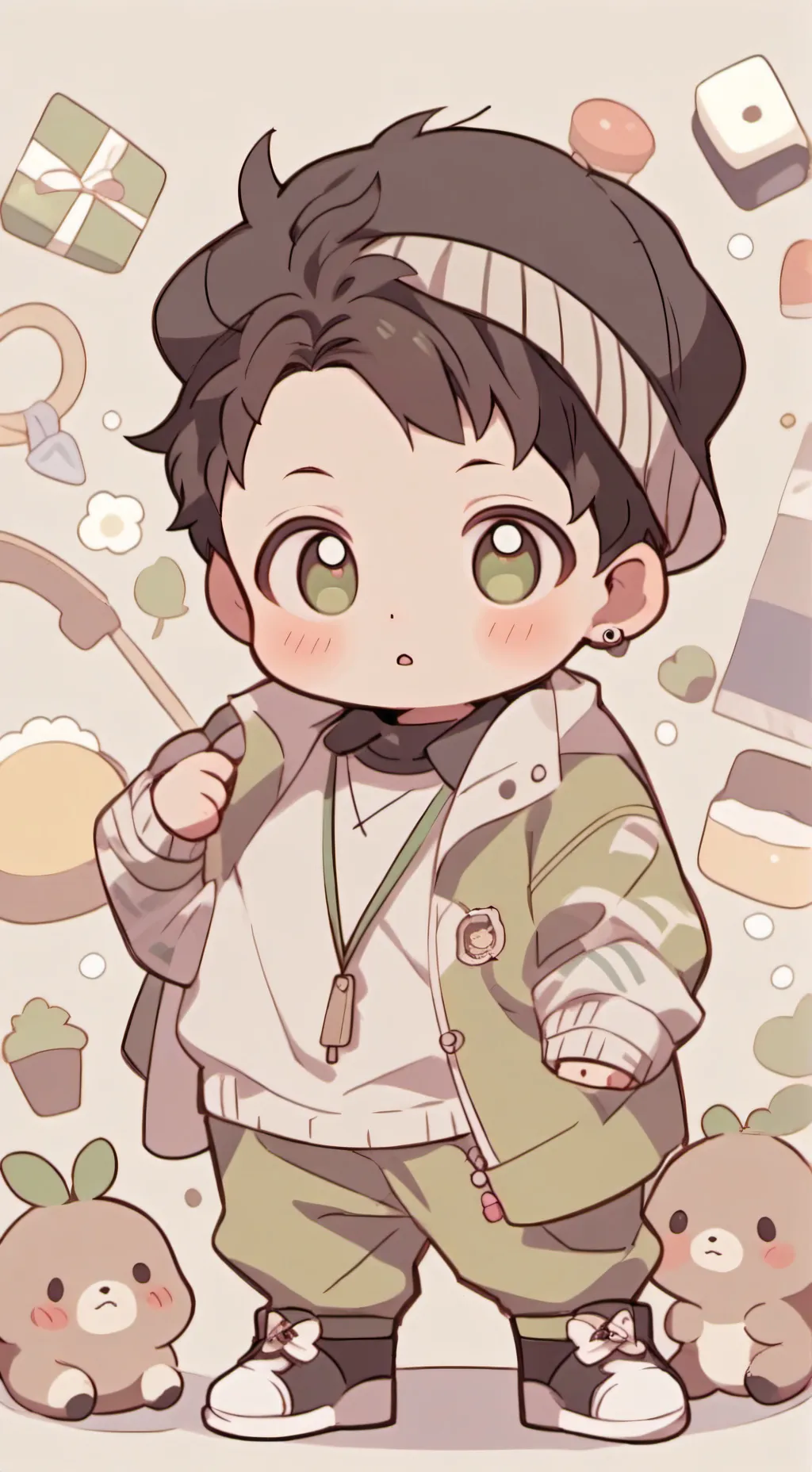 ai character: collate babys background