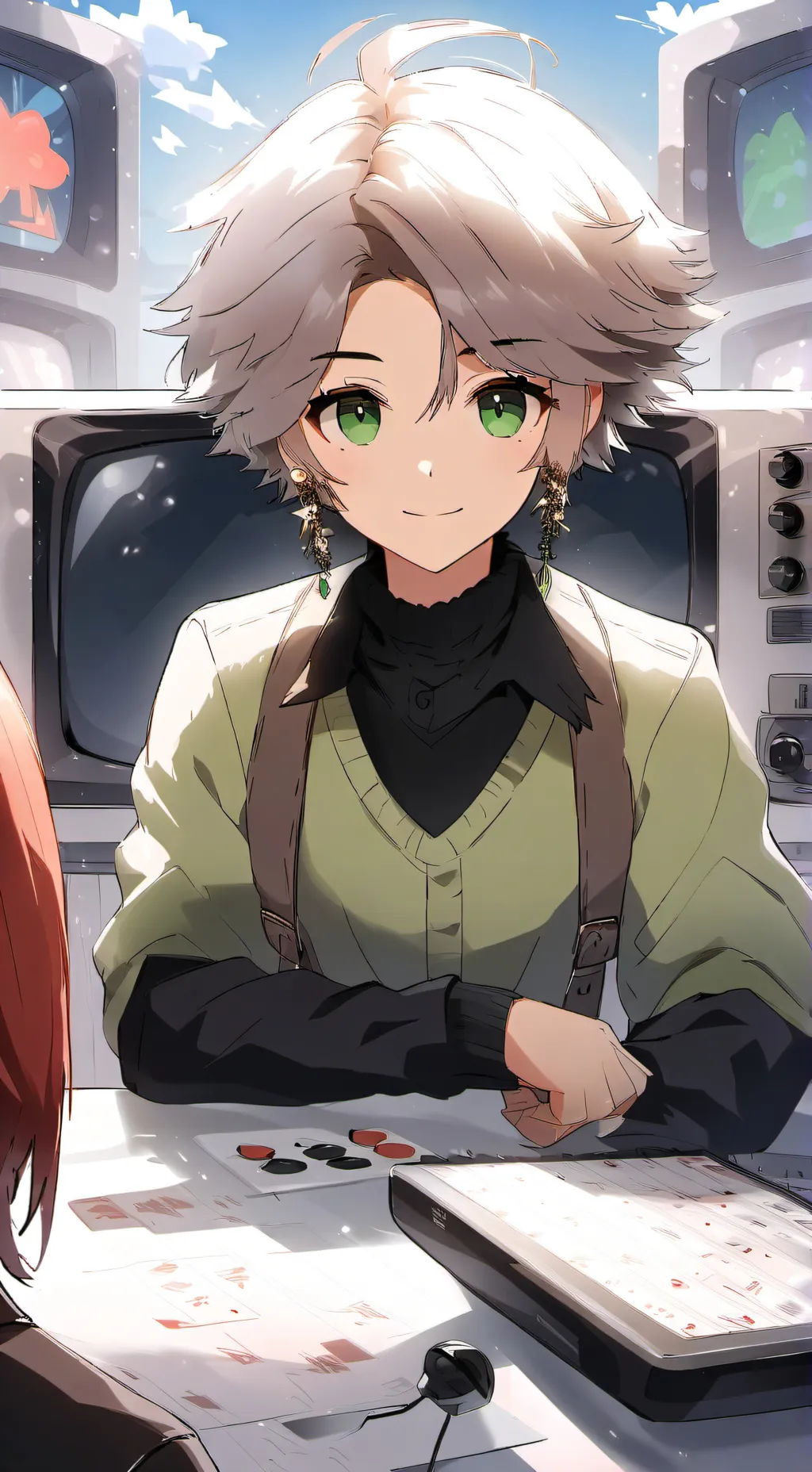 ai character: vee background