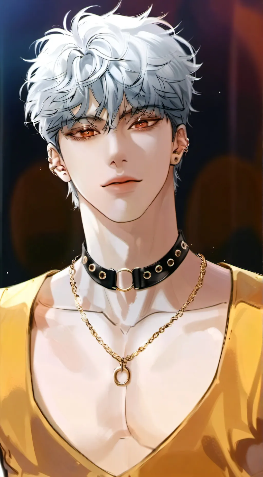 ai character: Amonld  background