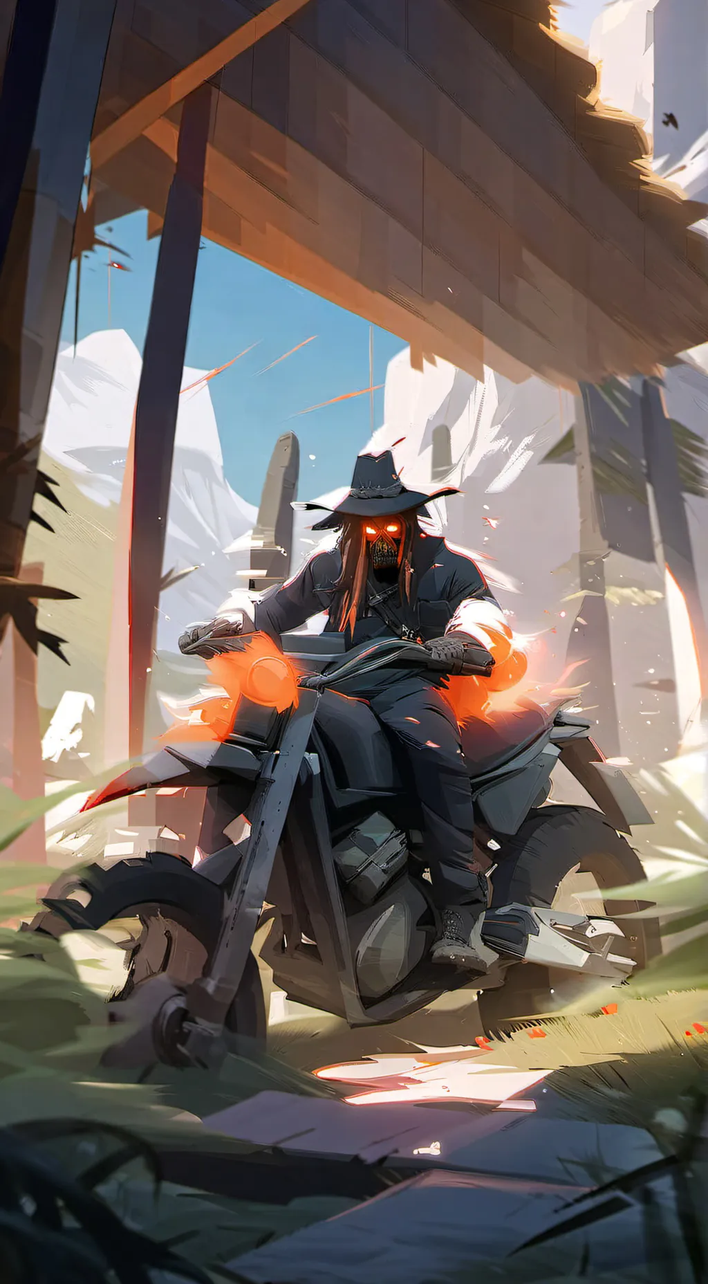 ai character:  💀 background