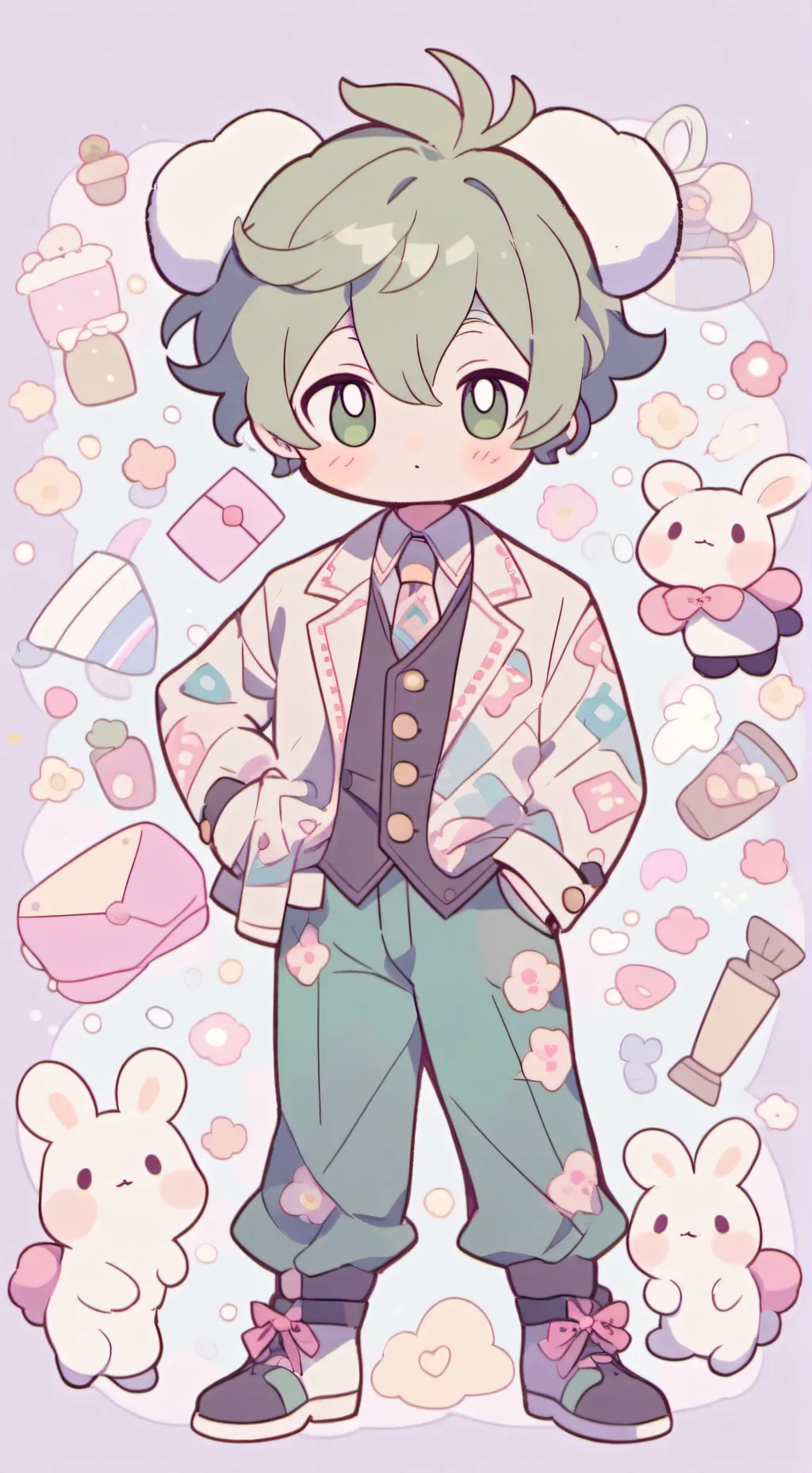 ai character: conejito background