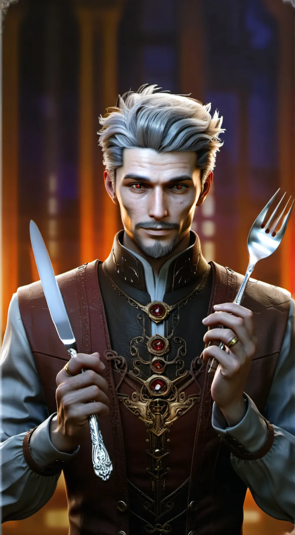 ai character: The Fork Enthusiast background