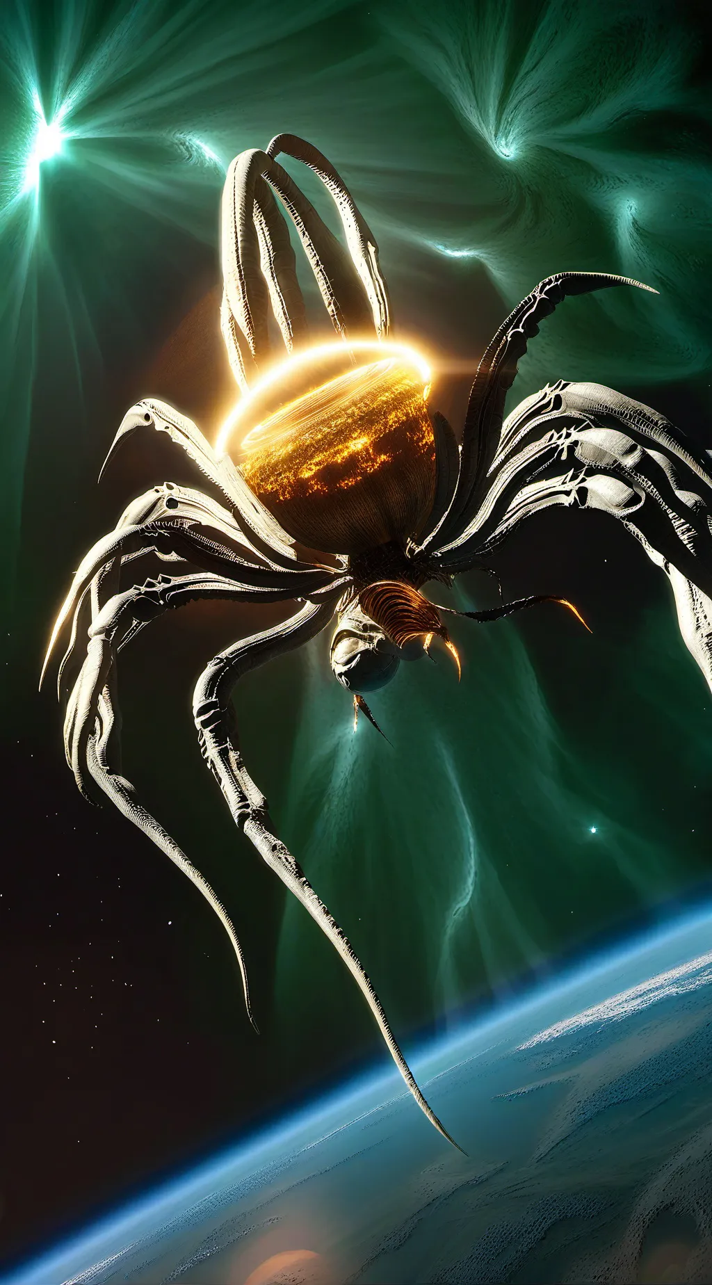 ai character: Sun life form ￼ background