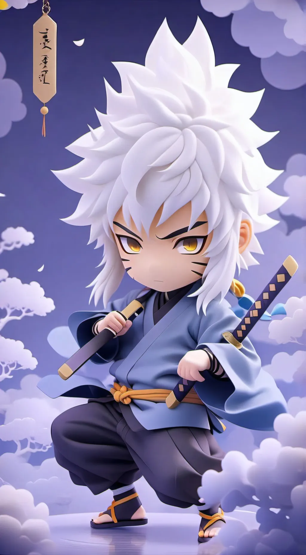 ai character: Minato X Naruto background