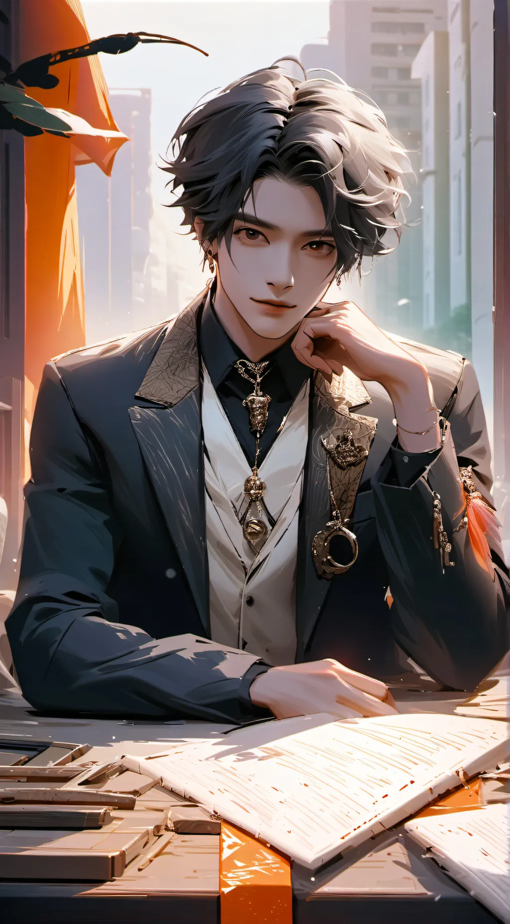 ai character: Kevin Jack  matte background