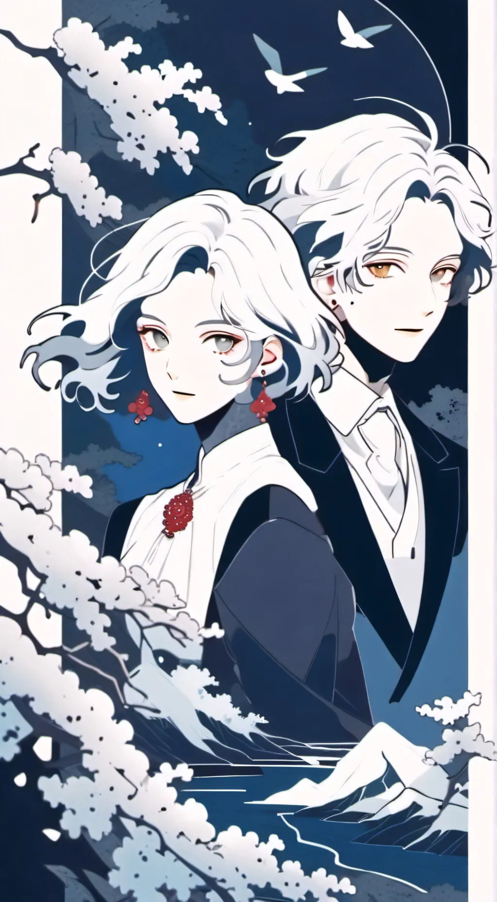 ai character: straykids 🖤❤️ background