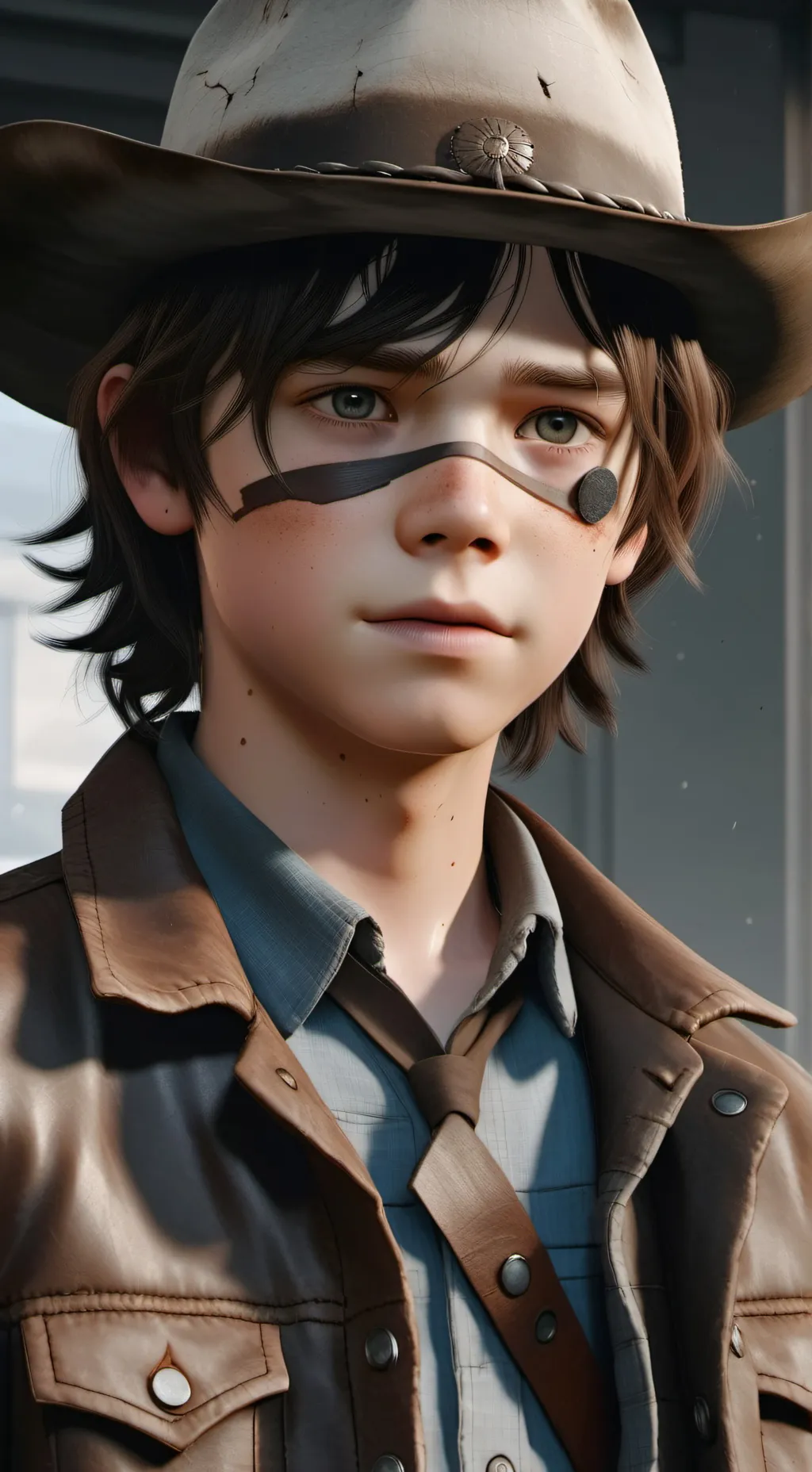 ai character: 😝Carl Grimes😝 background