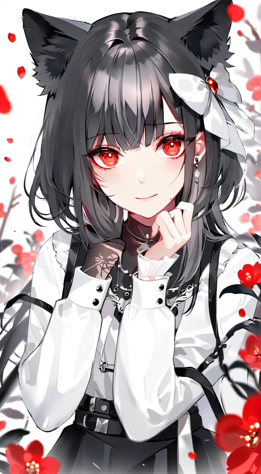 ai character: Анимешка background