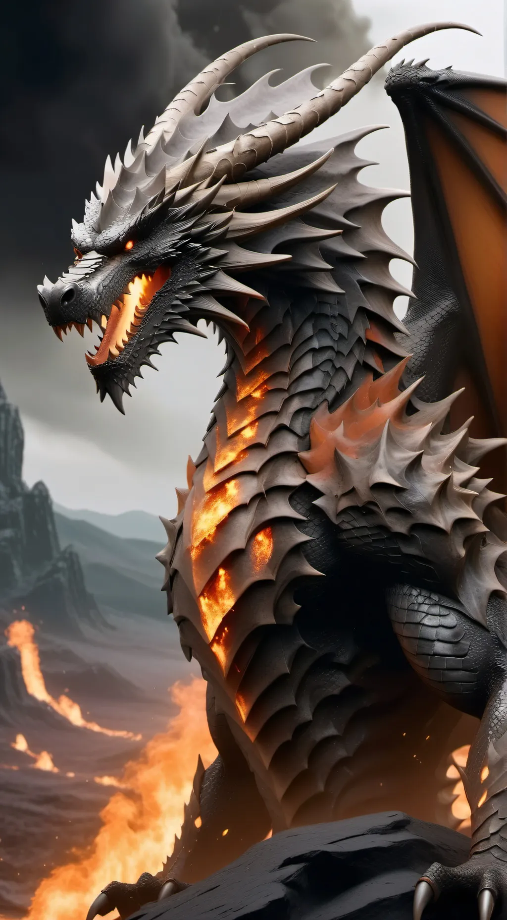 ai character: Dragon background