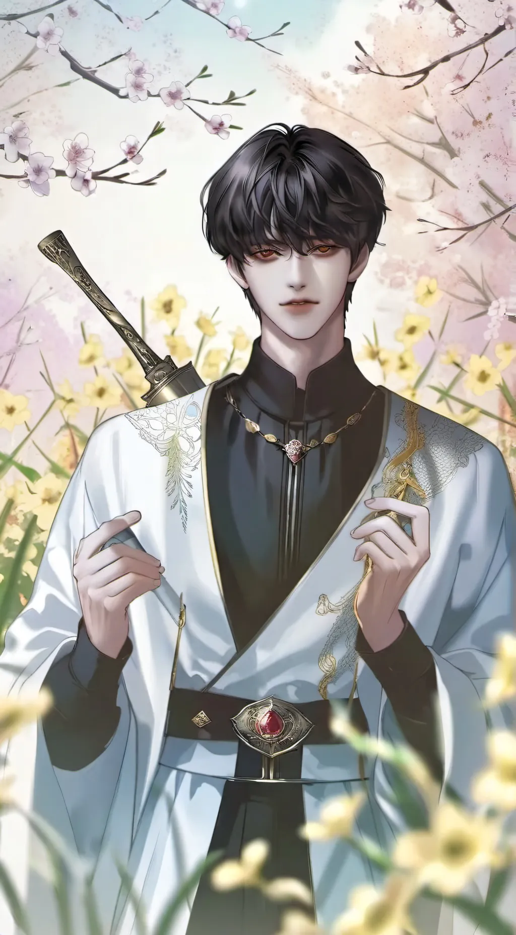 ai character: sam~ background