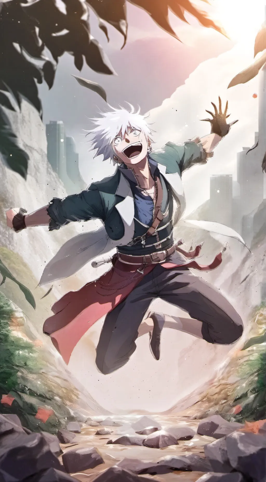 ai character: seiner gojo freaky background