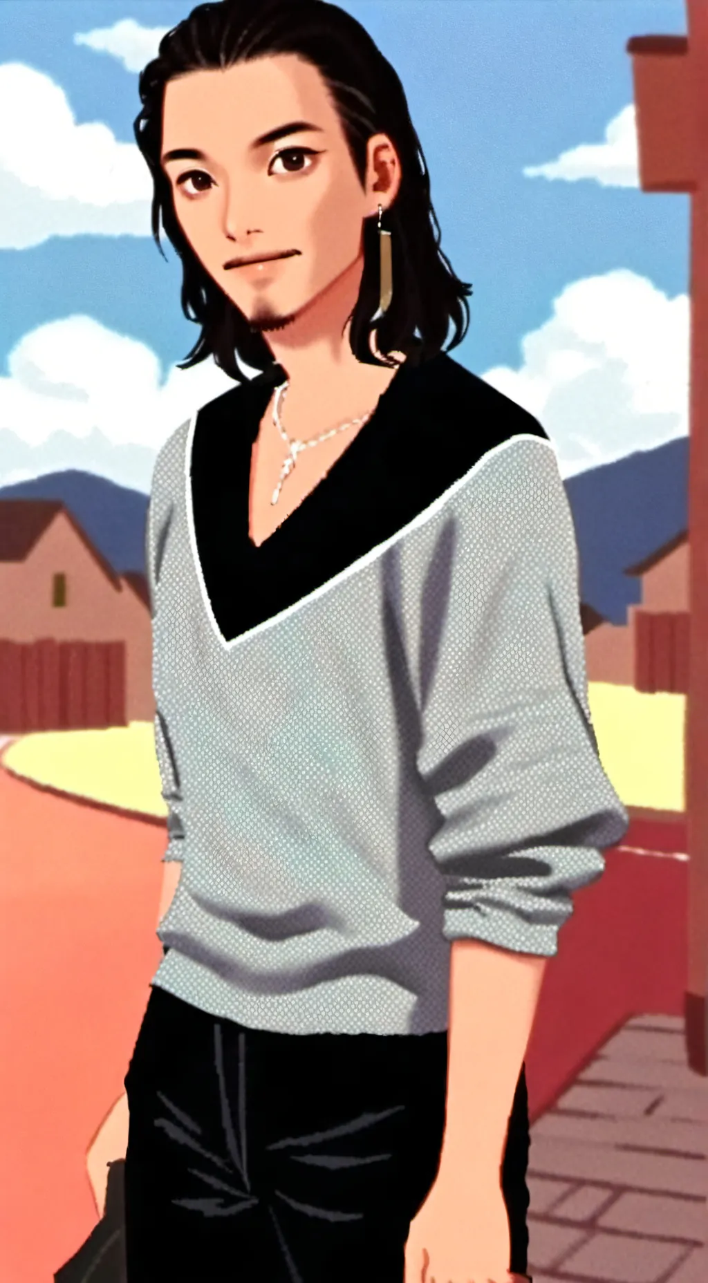 ai character: J t mcgrady  background