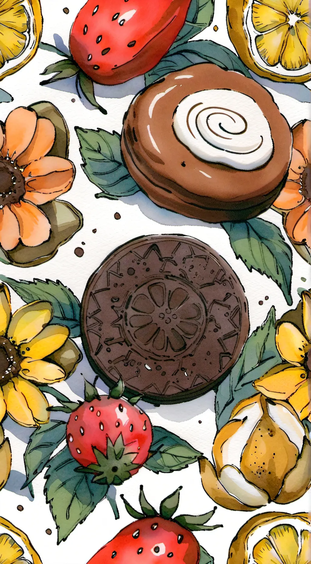 ai character: BerryFunnyCake background